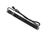 QOLTEC Rack 19cali | circuit breaker | 1U | 10A | PDU | 8xIEC C13 | 2m 53999 - 432111 - zdjęcie 2